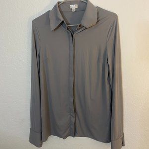Luxeire grey button up